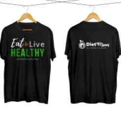 Tee-shirt Eat Healthy, Live Healthy